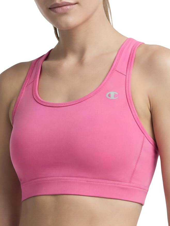 Champion Women's Sports Bra, Compression, Moisture Wicking, High-Impact Sports Bra for Women