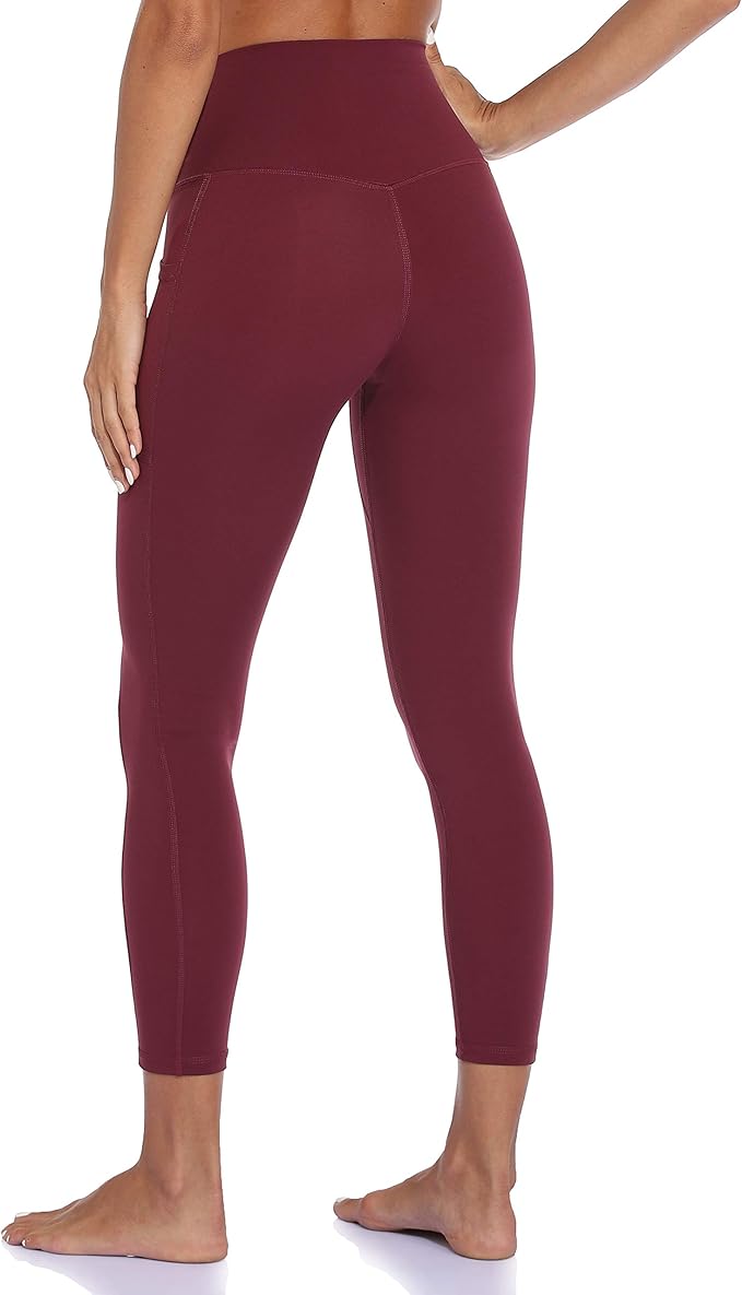 Colorfulkoala Women's High Waisted Yoga Pants 7/8 Length Leggings with Pockets