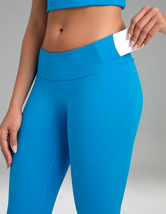 Colorfulkoala Dreamlux No Front Seam Leggings for Women 25"/28" Inseam, High Waisted Buttery Soft Yoga Pants