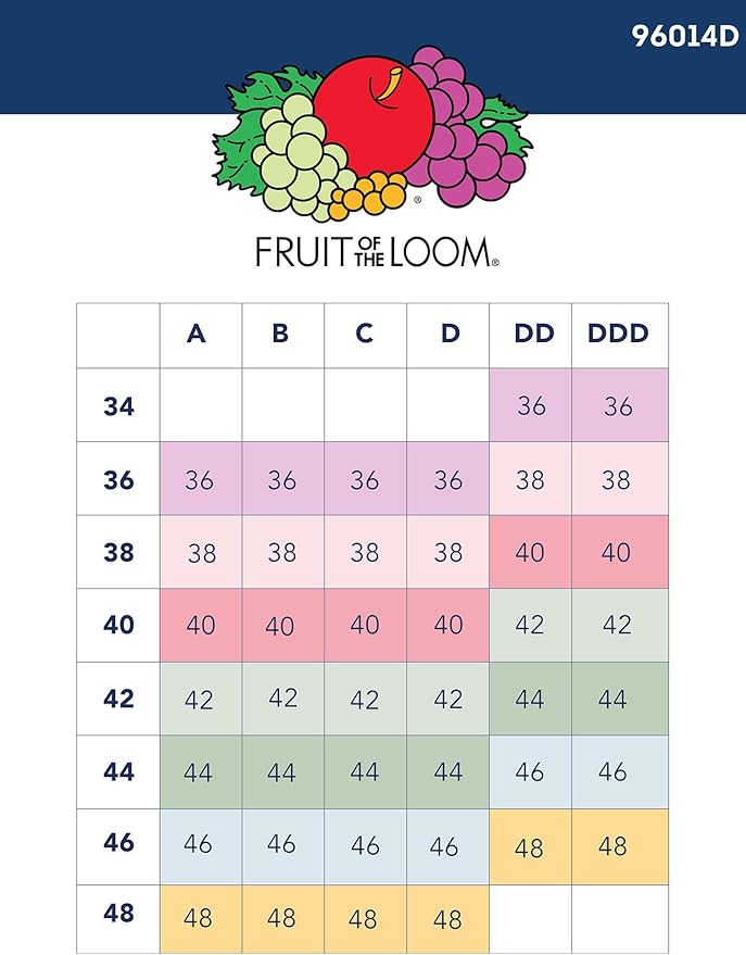 Fruit of the Loom Women's 96014PK Comfort Cotton Blend Front Close Sports Bra 2 Pack