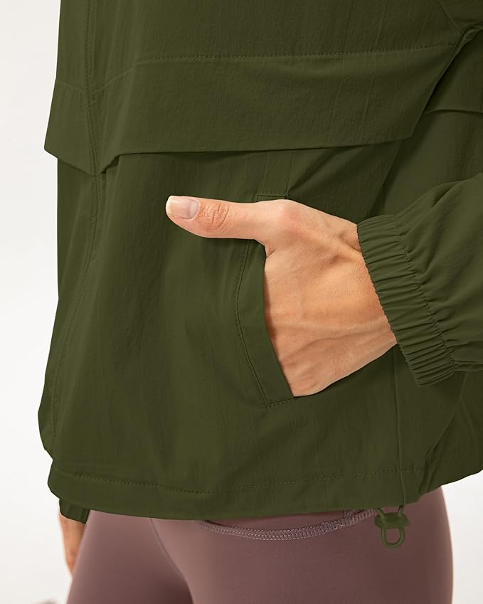 Locachy Women's Lightweight Zip Up Athletic Jacket Stand Collar Windproof Sun Protection Workout Outdoor Jacket