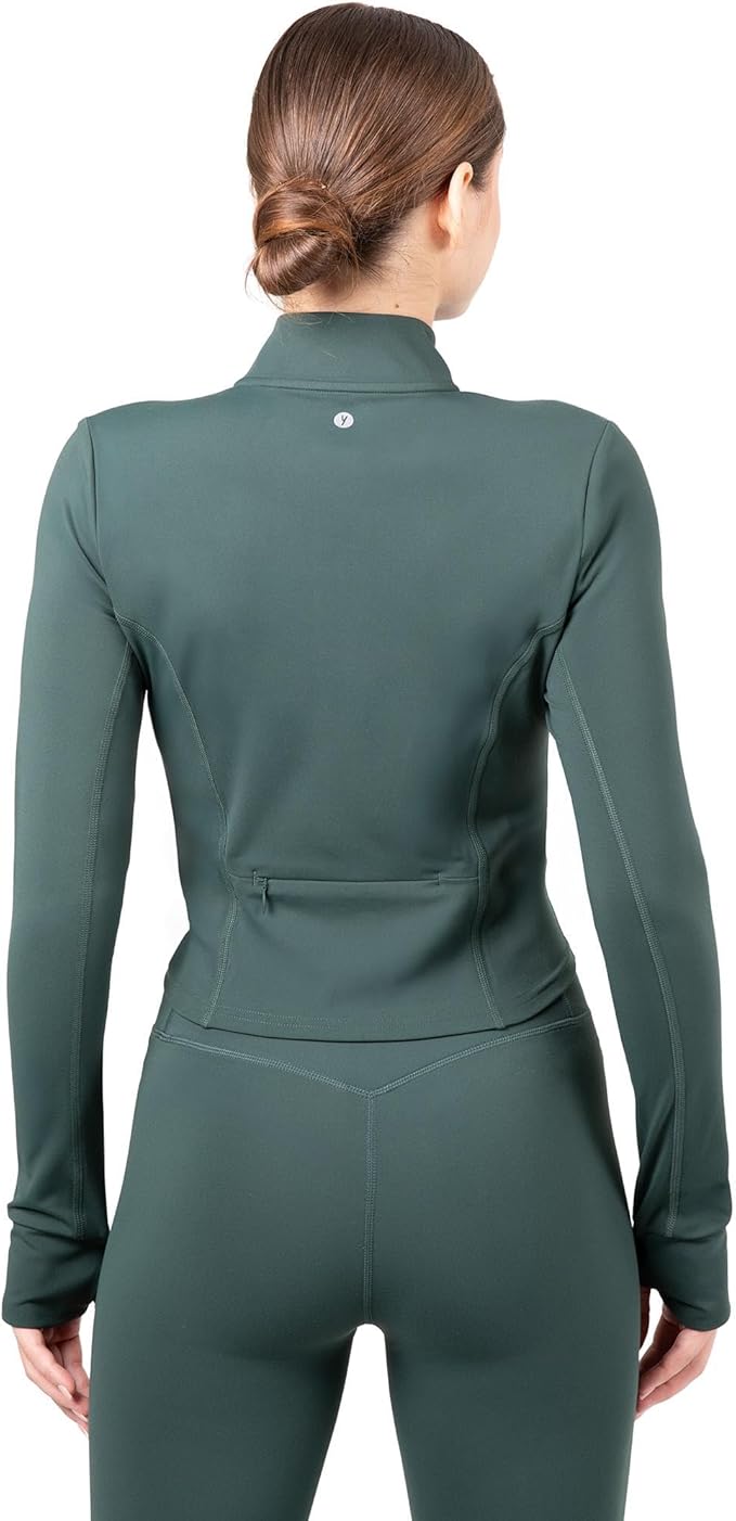 YITTY Active Women's Ultraluxe Full Zip Jacket, Athleisure, 4-Way-Stretch, Thumbholes