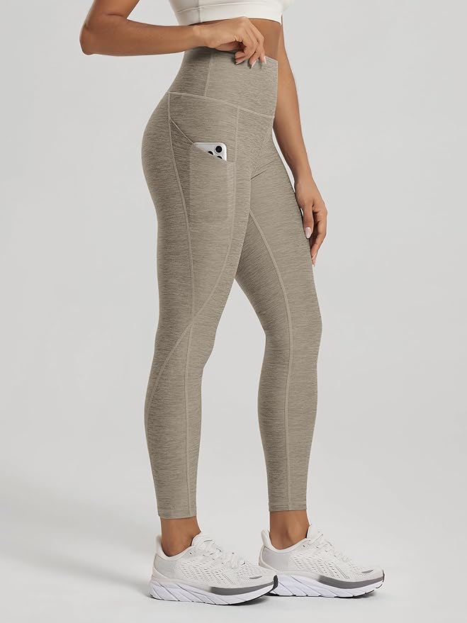 ODODOS Women's High Waisted Yoga Leggings with Pockets, Tummy Control Non See Through Workout Athletic Running Yoga Pants