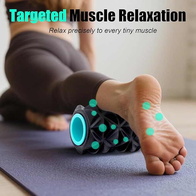 5 Pack Back Roller- Yoga Wheel for Back Pain Reliefn & Stretching, Back Wheel for Deep Tissue Massage, Foam Roller for Physical Therapy & Exercise