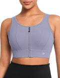 Yvette Front Closure Sports Bras for Women High Support Large Bust Supportive Sports Bra High Impact for Running