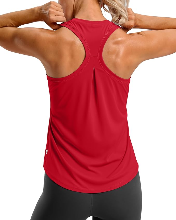 G Gradual Women's Workout Tank Tops Racerback Athletic Yoga Tops Loose Fit Sleeveless Running Gym Sports Shirts for Women