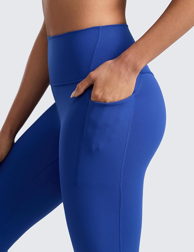 CRZ YOGA Butterlift Workout Leggings Pockets 25" - High Waist Pilates Athletic Gym Womens Yoga Pants Buttery Soft