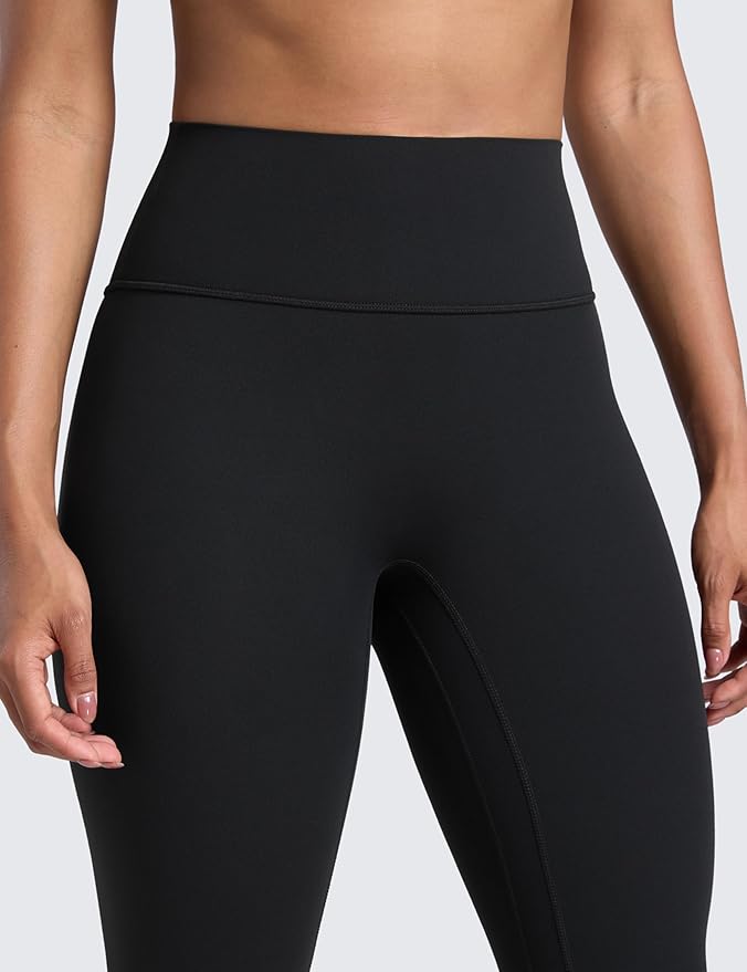 CRZ YOGA Secretsculpt Butterlift Workout Leggings 25" - No Front Seam High Waisted Womens Yoga Pants Booty Scrunch Butt