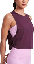 CRZ YOGA Pima Cotton Large Armhole Tank Tops for Women - Workout Sport Athletic Yoga Running Gym Loose Crop Sleeveless Shirts