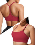 Buauty Sports Bra for Women, Y Back Light Support Workout Bra with Removable Pads for Yoga Pilates Gym