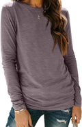 AUTOMET Women‘s Basic Long Sleeve Crewneck, Plus Size Winter & Spring Top, Casual Fall Tee for Teacher & Everyday Outfits
