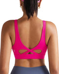 RUNNING GIRL Sports Bra for Women High Support, Molded Cup High Impact Sports Bras with Sewn in Pads Workout Running Bra
