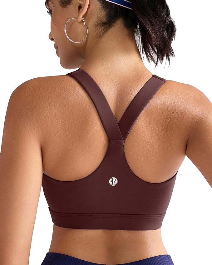 RUNNING GIRL Sports Bras for Women, Molded Cup High Impact Sports Bra Workout Bras for Women High Support Racerback