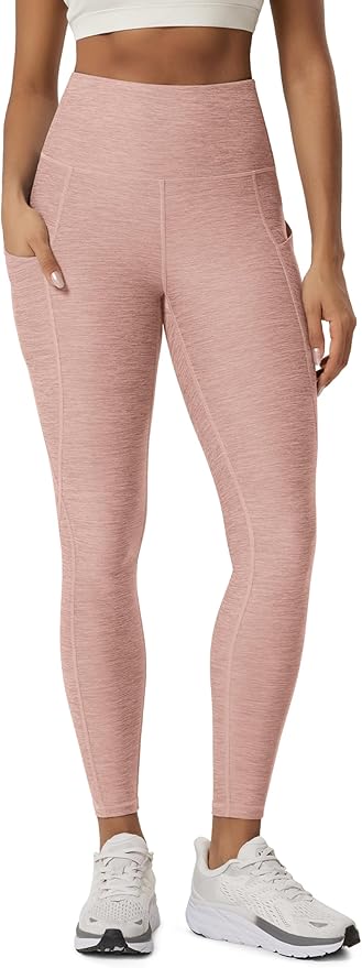 ODODOS Women's High Waisted Yoga Leggings with Pockets, Tummy Control Non See Through Workout Athletic Running Yoga Pants