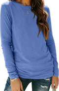 AUTOMET Women‘s Basic Long Sleeve Crewneck, Plus Size Winter & Spring Top, Casual Fall Tee for Teacher & Everyday Outfits