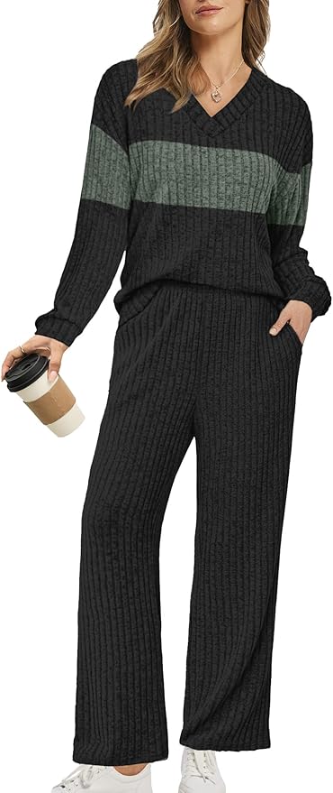 RUMIA Lounge Sets for Women 2026 Vacation Matching Track Suits Sweater Fall Outfits (S-2XL)