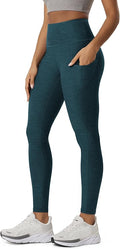 ODODOS Women's High Waisted Yoga Leggings with Pockets, Tummy Control Non See Through Workout Athletic Running Yoga Pants