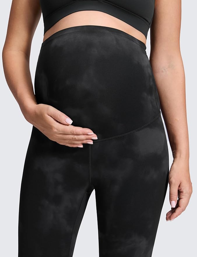 CRZ YOGA Butterluxe Maternity Leggings 25" - Over The Belly Buttery Soft Workout Activewear Yoga Womens Pregnancy Pants