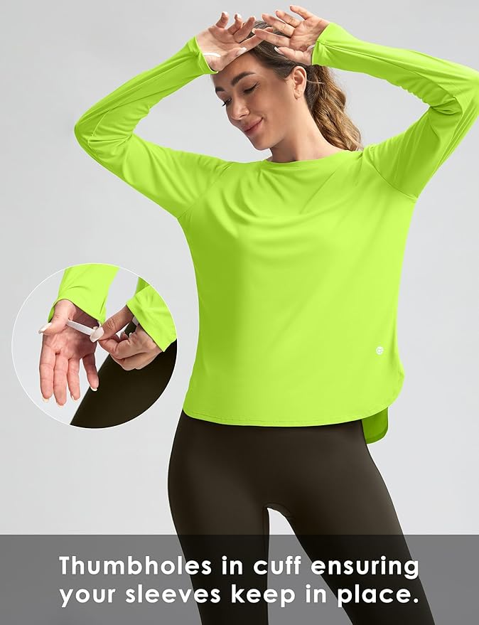 Women's Sun Shirts UPF 50+ Long Sleeve UV Protection Shirt Lightweight Quick Dry Workout Hiking Tops for Women