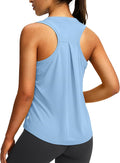 Women's Workout Tops Racerback Athletic Tank Tops Sleeveless Loose Fit Yoga Running Gym Shirts for Women