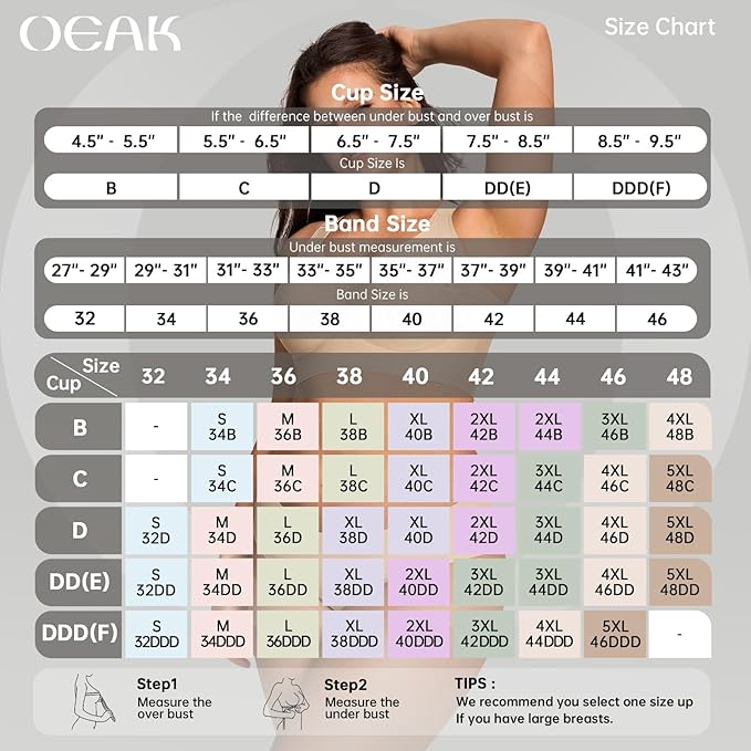OEAK Womens Wireless Jelly Bra Plus Size Supportive Seamless Bras Full Coverage Push Up Comfortable No Underwire Tshirt Bras