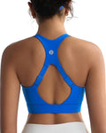 RUNNING GIRL High Impact Sports Bras for Women,Racerback Running Bra Workout Crop Tank Tops Longline Sports Bra Push up