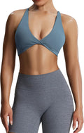 Aoxjox Women's Workout Sports Bras Fitness Metamorph Sienna Twist Bra Yoga Crop Tank