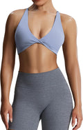 Aoxjox Women's Workout Sports Bras Fitness Metamorph Sienna Twist Bra Yoga Crop Tank