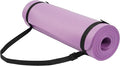 Fitvids Yoga Mat, 1/2-Inch Extra Thick High Density Exercise Mat, Anti-Tear Exercise Yoga Mat with Carrying Strap, Suitable for Various Yoga Exercises