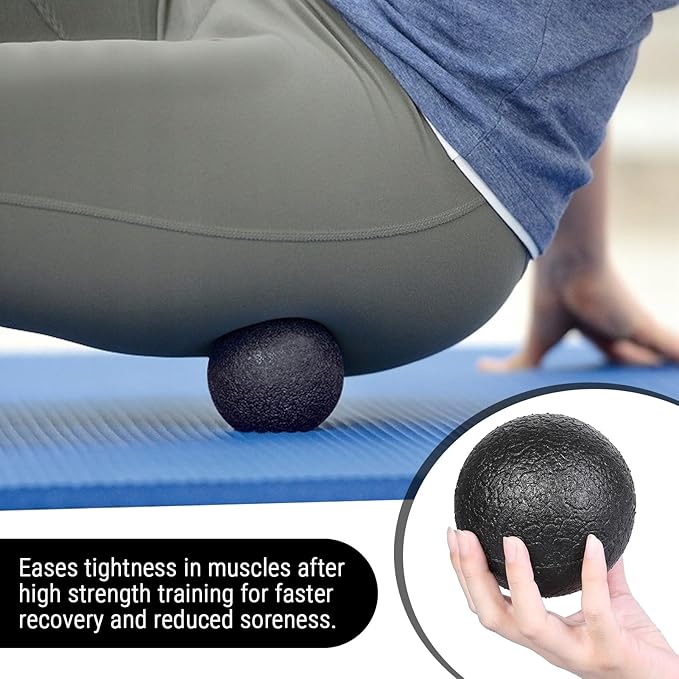 EPP Foam Massage Ball, Firm High Density Deep Tissue Massage Ball for Myofascial Release Trigger Point Therapy for Muscle Soreness Recovery Yoga Fitness Athletes (10CM Single Ball)
