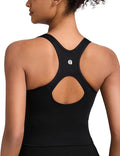 RUNNING GIRL Workout Tank Tops with Built in Bras for Women,Compression Shirt Strappy Back Athletic Yoga Tops