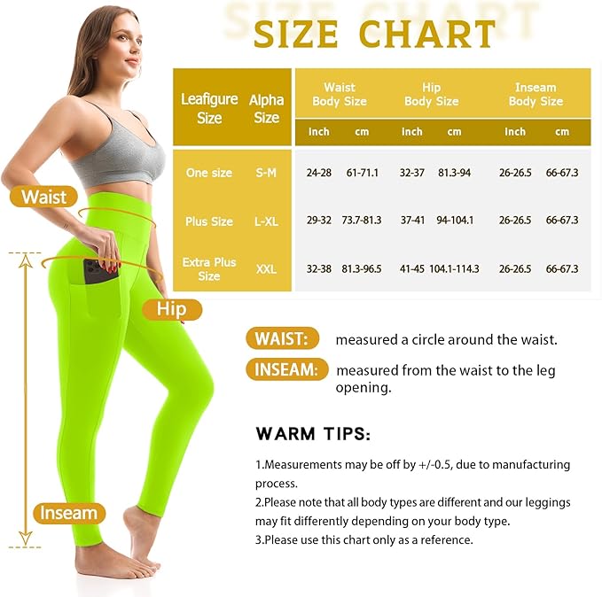 Walifrey Leggings with Pockets for Women, High Waisted Buttery Soft Womens Leggings for Gym Yoga Workout