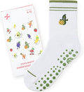 CoolMate Pilates Socks with Grips for Women, Yoga Socks, Crew Non Slip Women for Barre, Pilates Gifts for Women
