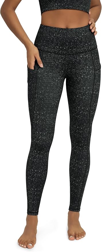 ODODOS Women's High Waisted Yoga Leggings with Pockets, Tummy Control Non See Through Workout Athletic Running Yoga Pants