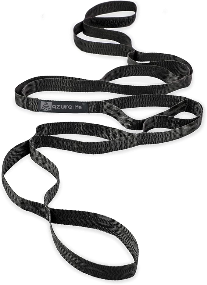 Premium Durable Stretch Straps with Loops, Stretching Strap for Physical Therapy, Multi-Loop Yoga Strap Fitness Exercise Strap for Yoga, Pilates, Dance, Flexibility&Exercise