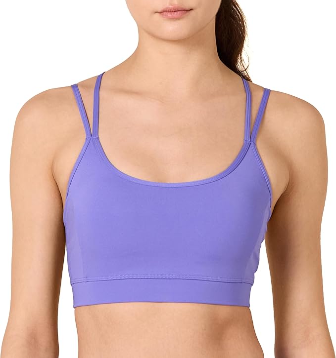 Amazon Essentials Women's Padded Comfy Sports Bra - Active Sculpt Strappy Back