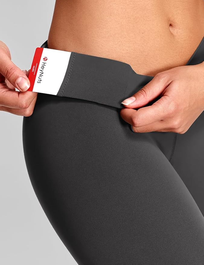 HeyNuts Yoga Pro Leggings 25'', Light to Medium Support, Buttery Soft 7/8 Lounge Yoga Pants