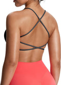 Aoxjox Women's Workout Sports Bras Fitness Trinity Ivy Low Impact Bra Yoga Crop Tank