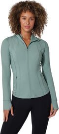 Yogalicious Womens Ultra Soft Lightweight Full Zip Yoga Jacket with Pockets