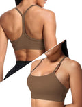 Buauty Sports Bra for Women, Y Back Light Support Workout Bra with Removable Pads for Yoga Pilates Gym