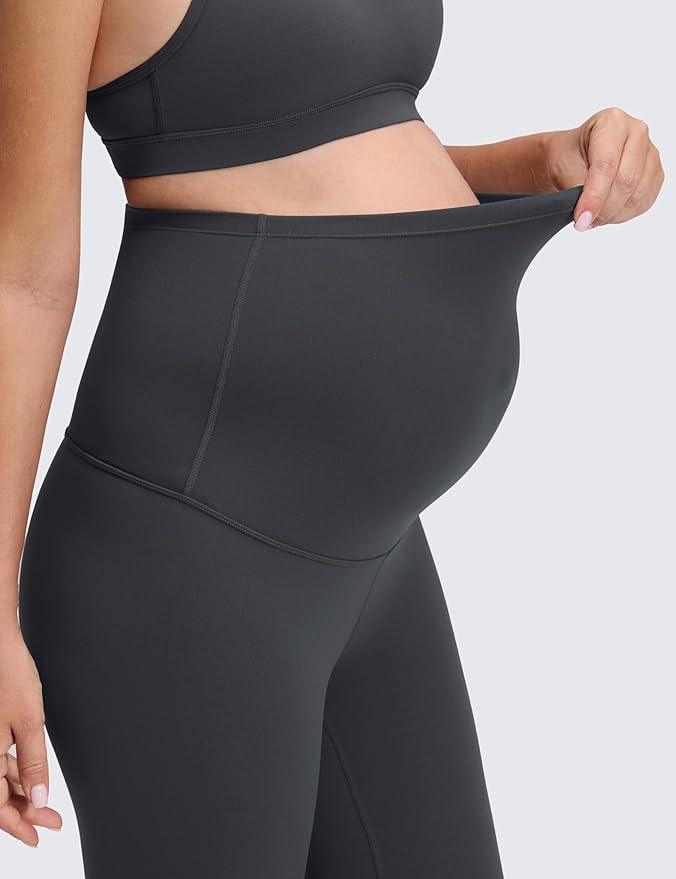 CRZ YOGA Butterluxe Maternity Leggings 25" - Over The Belly Buttery Soft Workout Activewear Yoga Womens Pregnancy Pants