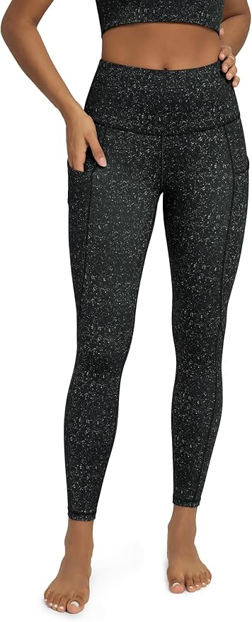 ODODOS Women's High Waisted Yoga Leggings with Pockets, Tummy Control Non See Through Workout Athletic Running Yoga Pants