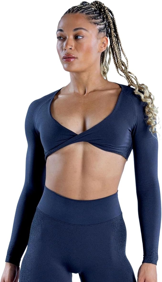 Breathable Seamless Womens Yoga Set Long Sleeve Cropped Top Paired Leggings Shorts Lounge Wear Activewear