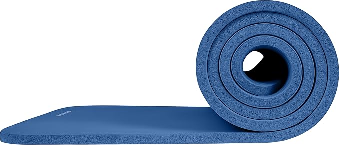Retrospec Solana Yoga Mat Thick 1/2in Non-Slip Workout Mat with Nylon Strap - 72x24in Exercise Mat for Pilates, Stretching & Fitness - BPA Free, Easy Clean