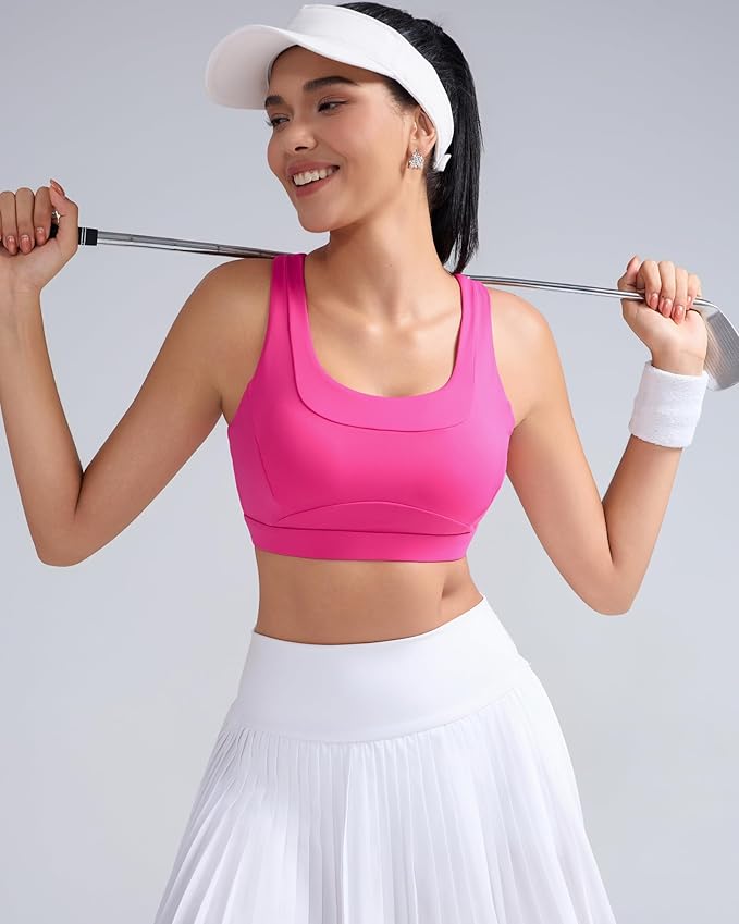 RUNNING GIRL Sports Bras for Women High Support,Molded Cup High Impact Sports Bra Racerback Workout Yoga Running Bra