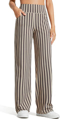 Promover Wide Leg Pants Woman Yoga Pants with Pockets Stretch Loose Casual Lounge Sweatpants Petite/Regular/Tall