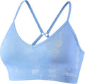 AUROLA Serpent Seamless Sports Bras for Women,Backless Padded Strappy Workout Gym Yoga Crop Tops