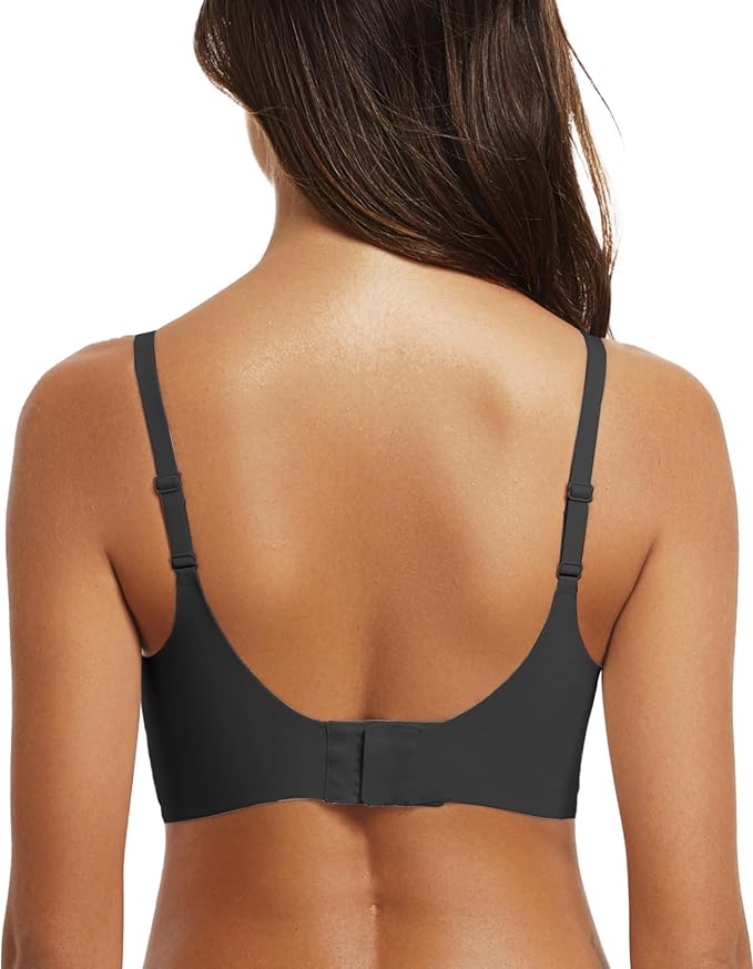 OEAK Womens Wireless Jelly Bras Comfortable Push Up Bra No Underwire Gel Bra Full Support Lift Everyday Seamless Tshirt Bras
