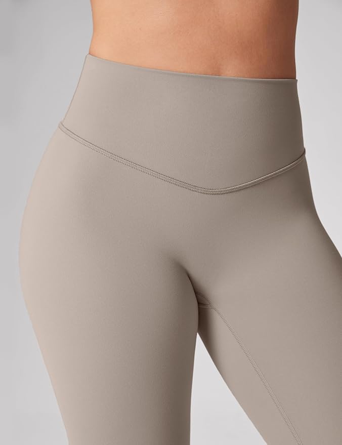 UNISSU Hugcurve No Front Seam High Waisted Workout Leggings for Women Buttery Soft Yoga Pants Gym Athletic Tights - 25''