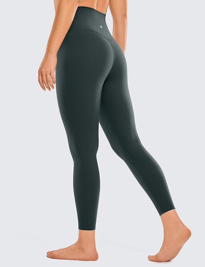 CRZ YOGA Brushed Naked Feeling Workout Leggings 25" - High Waisted Gym Compression Tummy Control Womens Yoga Pants